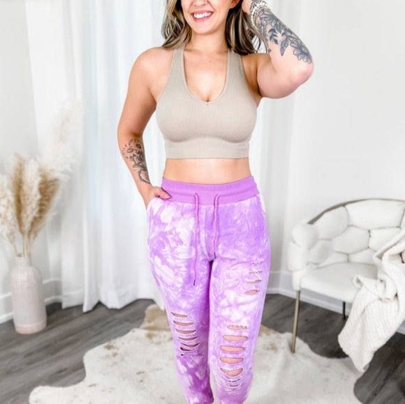 WHITE BIRCH TIE DYE JOGGERS - Picture 8 of 10